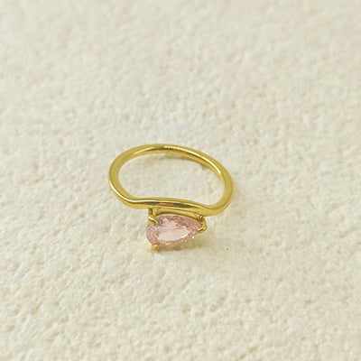 December Birthstone Teardrop Ring