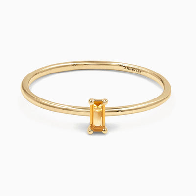 December Birthstone Shaped Gemstone Ring