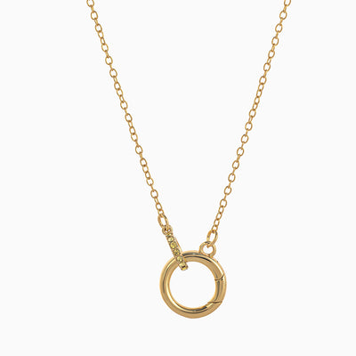 December Birthstone Diamond Ring Necklace