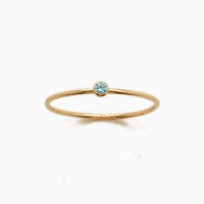 December Birthstone Hoop Ring