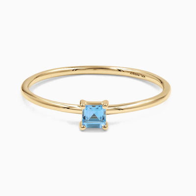 December Birthstone Shaped Gemstone Ring