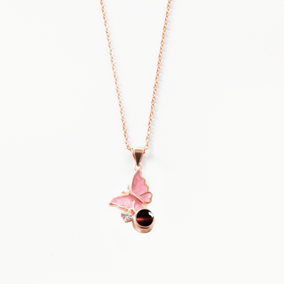 Projection Photo Customed Butterfly Necklace