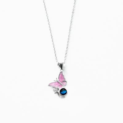 Projection Photo Customed Butterfly Necklace