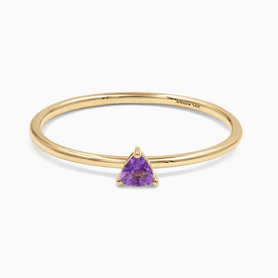December Birthstone Shaped Gemstone Ring