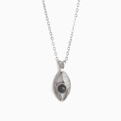 Projection Photo Customed Angel Eyes Necklace-Tyce B