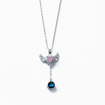 Projection Photo Customed Wing Pendant Necklace