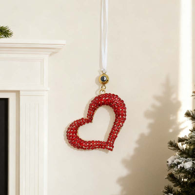 Personalized Photo Projection Diamond Hollow Heart Christmas Decoration Pendant