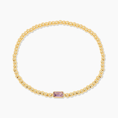 December Birthstone Bead Chain Bracelet