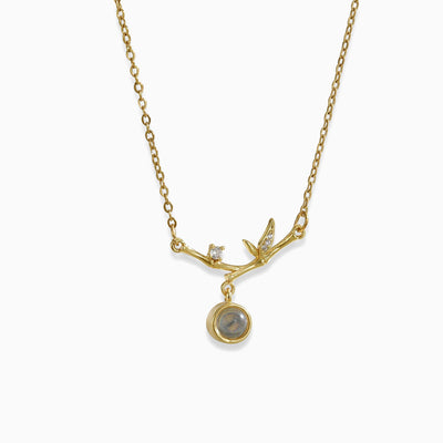 Projection Photo Customed Bamboo Necklace