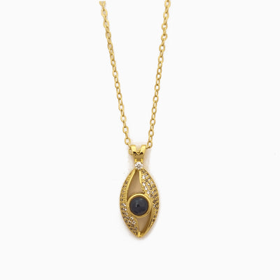 Projection Photo Customed Angel Eyes Necklace-Tyce B