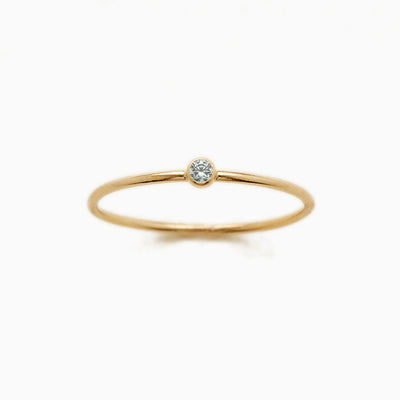 December Birthstone Hoop Ring