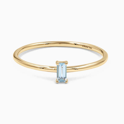 December Birthstone Shaped Gemstone Ring