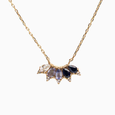 December Birthstone Personalized Inlaid Zircon Chocker Necklace