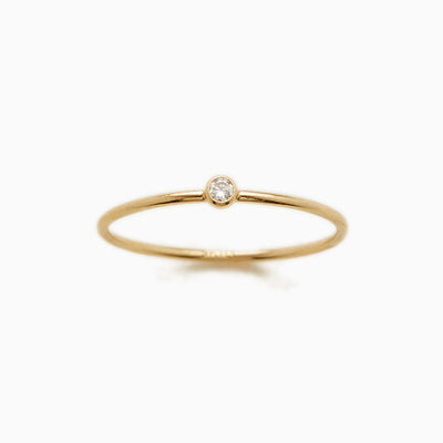 December Birthstone Hoop Ring