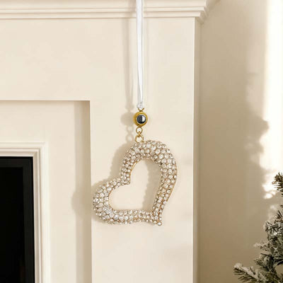 Personalized Photo Projection Diamond Hollow Heart Christmas Decoration Pendant