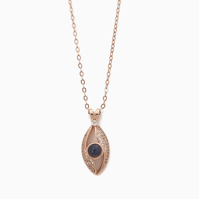 Projection Photo Customed Angel Eyes Necklace-Tyce B