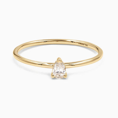 December Birthstone Shaped Gemstone Ring