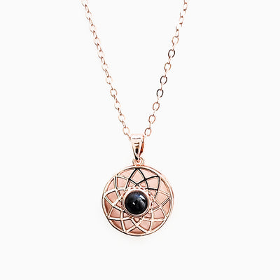 Projection Photo Customed Large Round Necklace