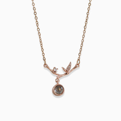 Projection Photo Customed Bamboo Necklace