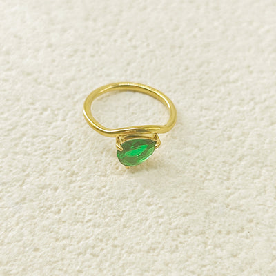 December Birthstone Teardrop Ring