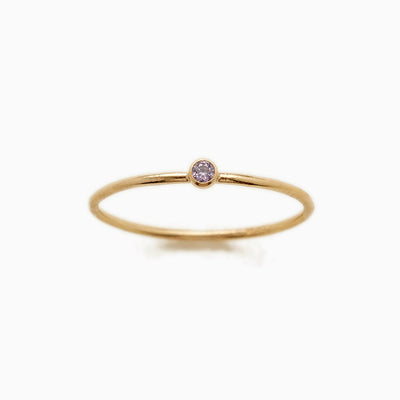 December Birthstone Hoop Ring
