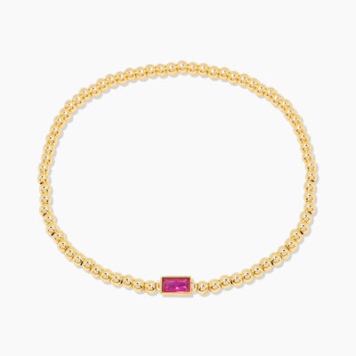 December Birthstone Bead Chain Bracelet