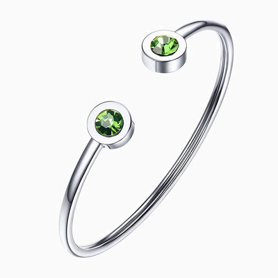 December Birthstone Double Gemstone Simple Bracelet