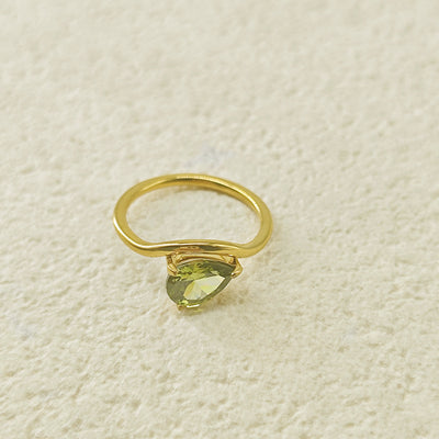 December Birthstone Teardrop Ring