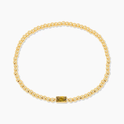 December Birthstone Bead Chain Bracelet