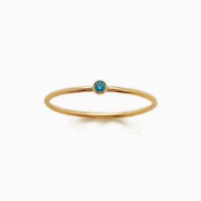 December Birthstone Hoop Ring
