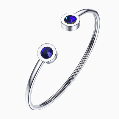 December Birthstone Double Gemstone Simple Bracelet
