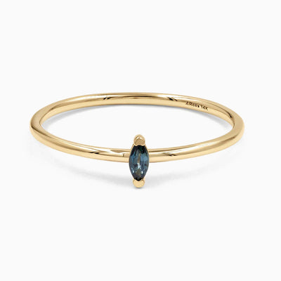 December Birthstone Shaped Gemstone Ring