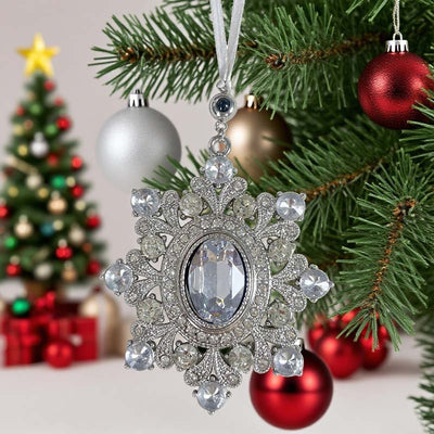 Personalized Photo Projection Vintage Snowflake Christmas Decoration Pendant
