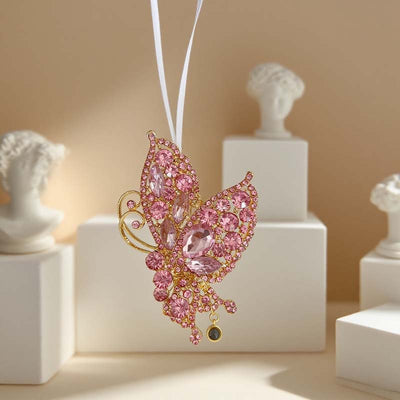 Personalized Photo Projection Diamond Hollow Butterfly Christmas Decoration Pendant