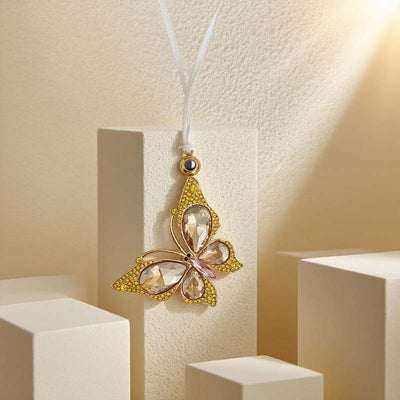 Personalized Photo Projection Colorful Butterfly Christmas Decoration Pendant