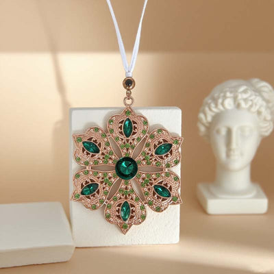 Personalized Photo Projection Diamond Snowflake Christmas Decoration Pendant