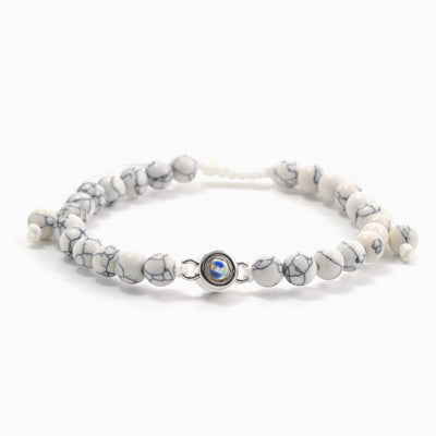 Projection Photo Customed Organic Stone Circle Bracelet