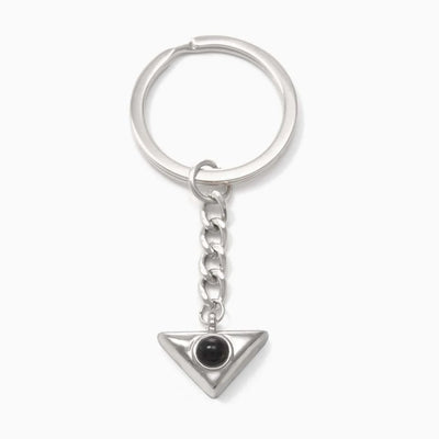 Photo Personalization Triangle Keychain